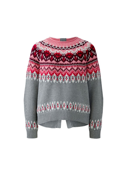 94622 Nordic Grey/Red Sweater