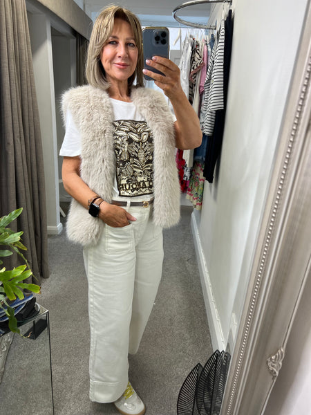 97480 Wide Cream Jean