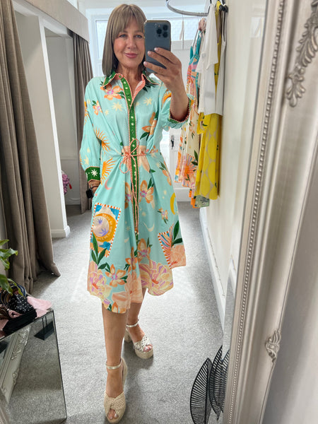 Lena Midi Dress Azure