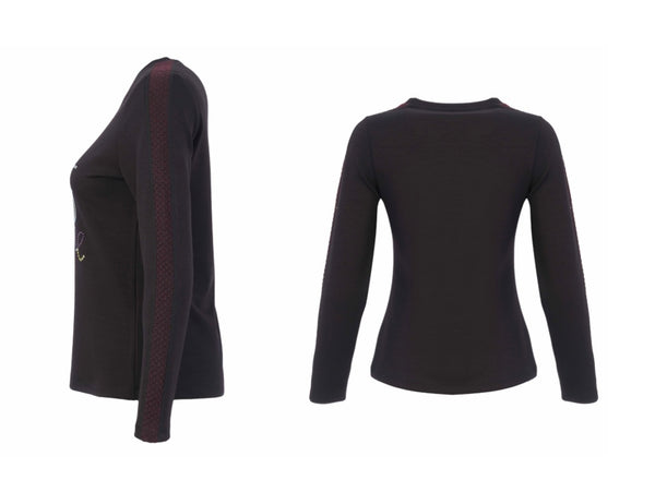 76140 Jersey Sweatshirt Diamond Detail