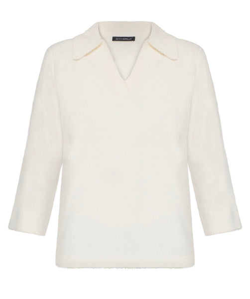 5503 Ivory Fluffy Sweater