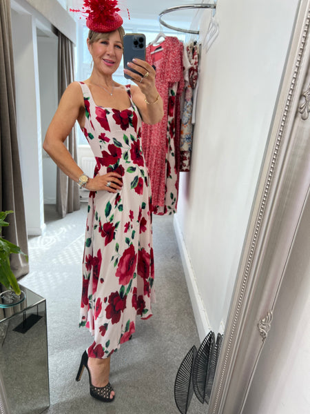 Bella Cream Poppy Dress