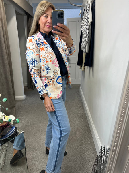 Kate B Printed Blazer
