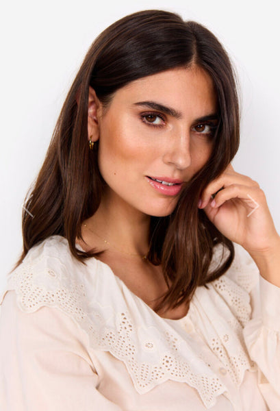 41093 Cream Boho Blouse