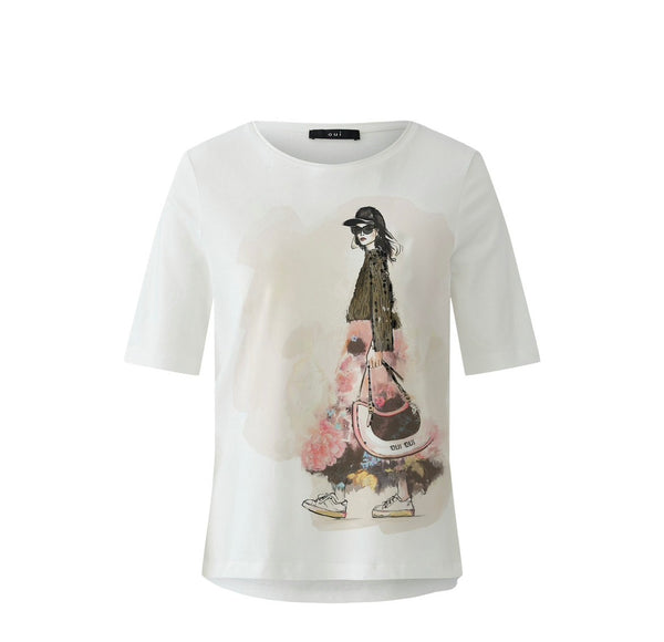 96688 Lady with hat T.Shirt