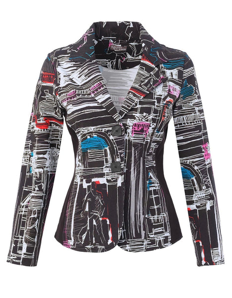 76645 Jersey Skyline Blazer