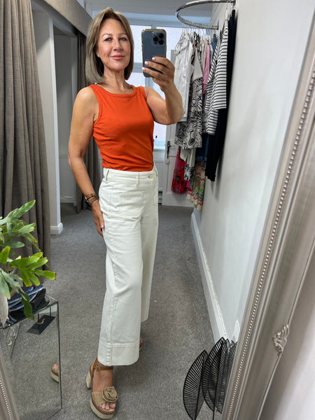 97480 Wide Cream Jean