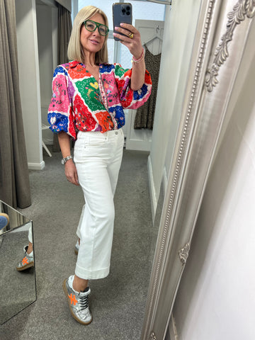 Edie Multi Print Blouse