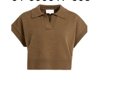 617 Knitted Sweater with Collar