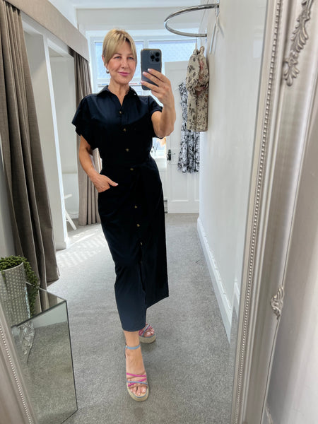 41899 Navy Circle Dress