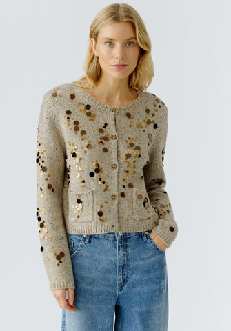 90797 Camel Knit Cardigan