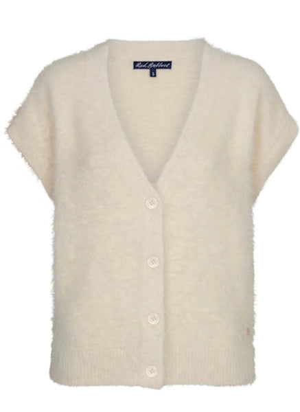 5116 Fuzzy Sleeveless Cardigan cream,Dark Berry or Espresso