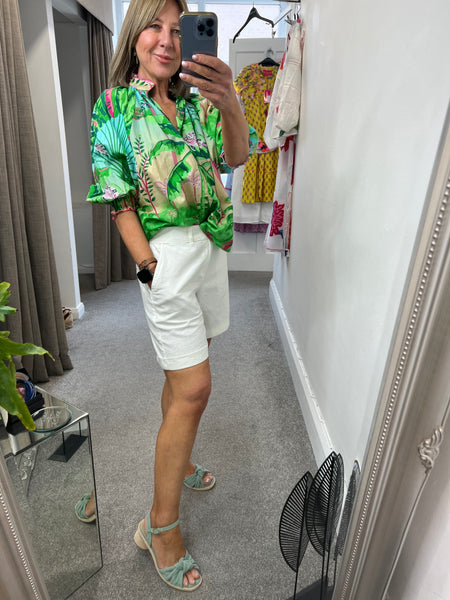 416 Jungle Print Blouse