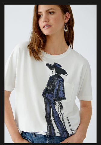 94212 Lady With Hat T.Shirt