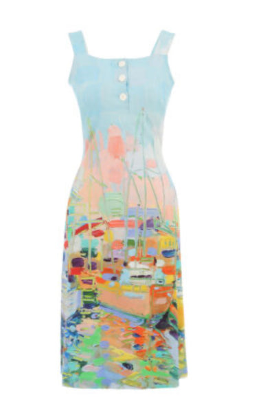 25737 Marina Print Jersey Blazer
