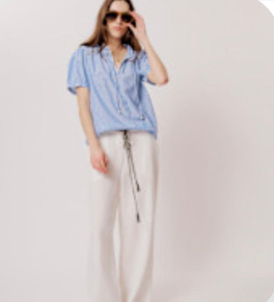 Slone Pinstripe Blouse