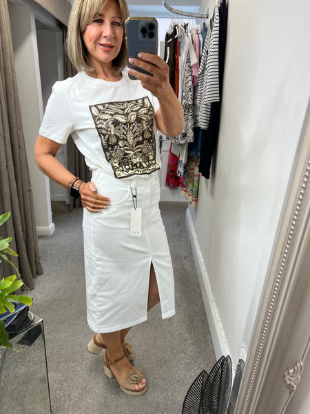 97514 T.Shirt Leaf Print