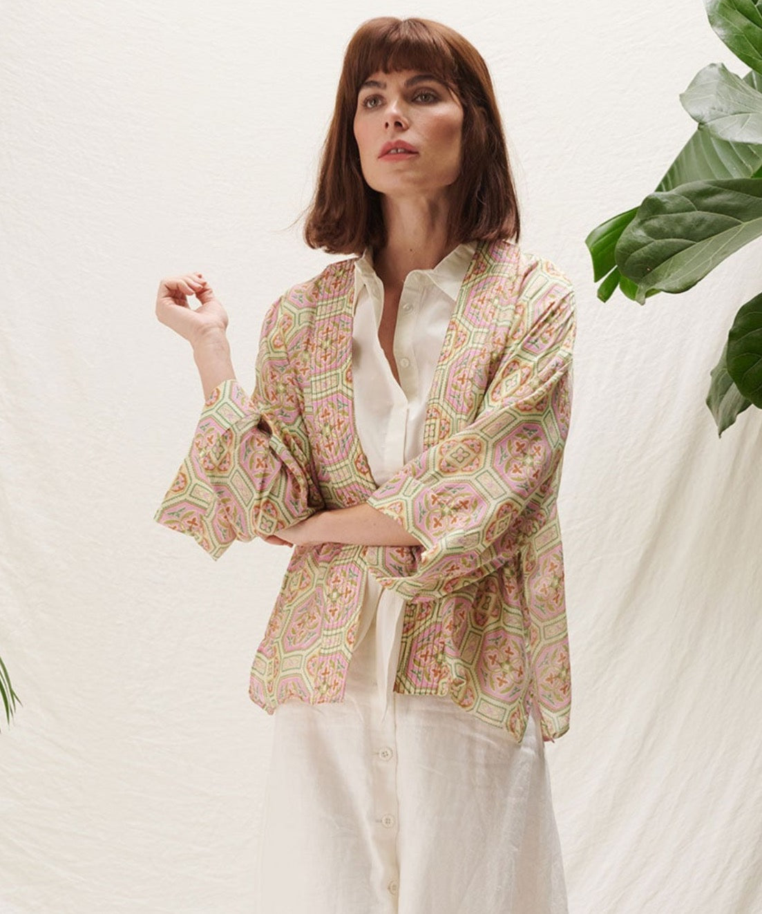 Vintage Tiles Kimono