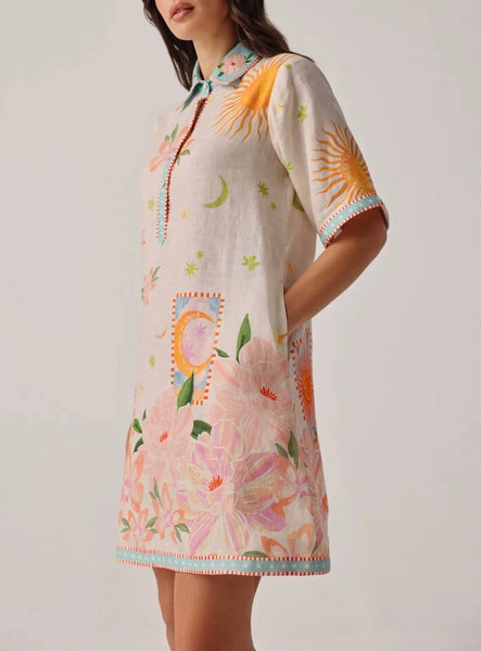 Amara Mini Dress Azure