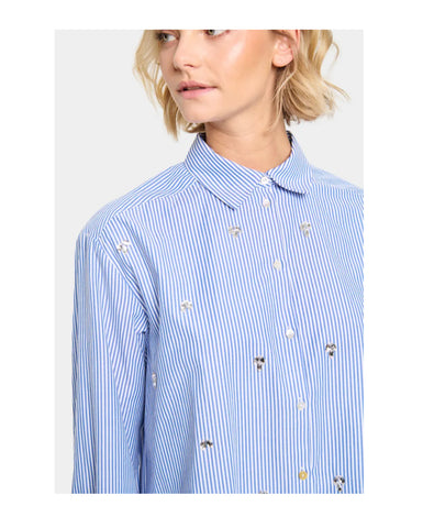 Juno Pinstriped Blouse