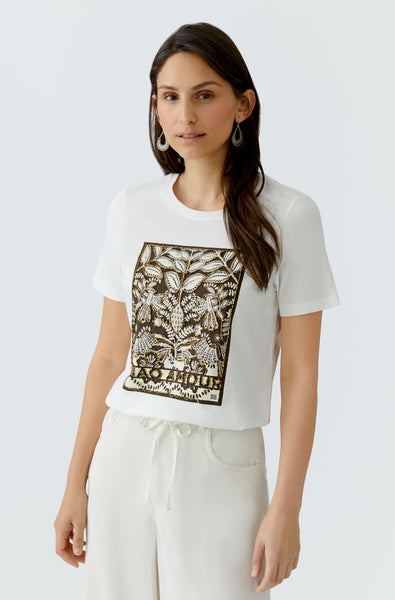 97514 T.Shirt Leaf Print
