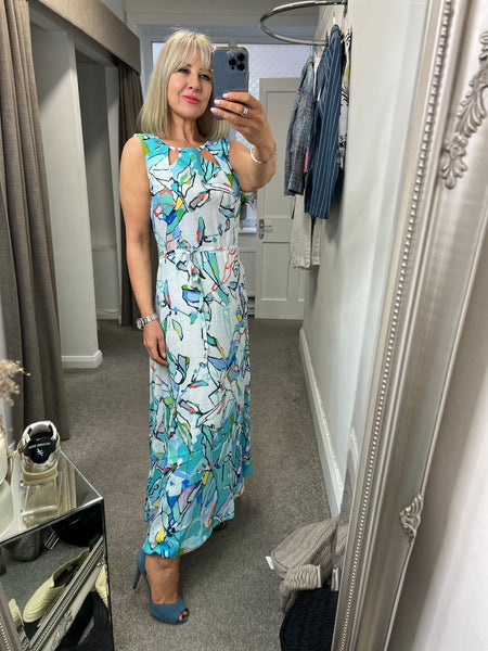 25616 Abstract Dress Midi