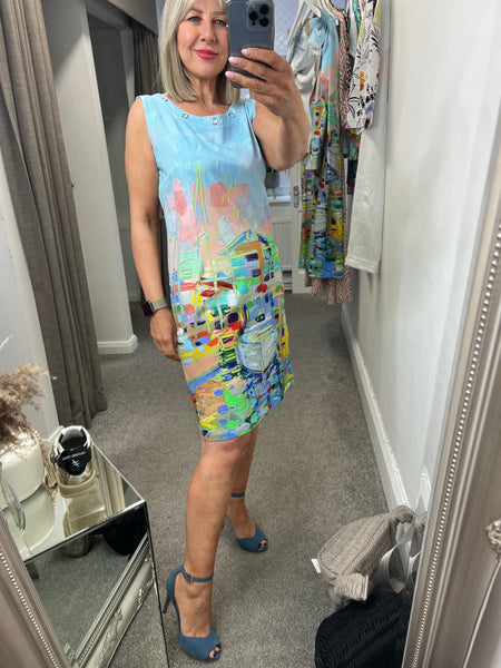 25733 Marina Print Dress