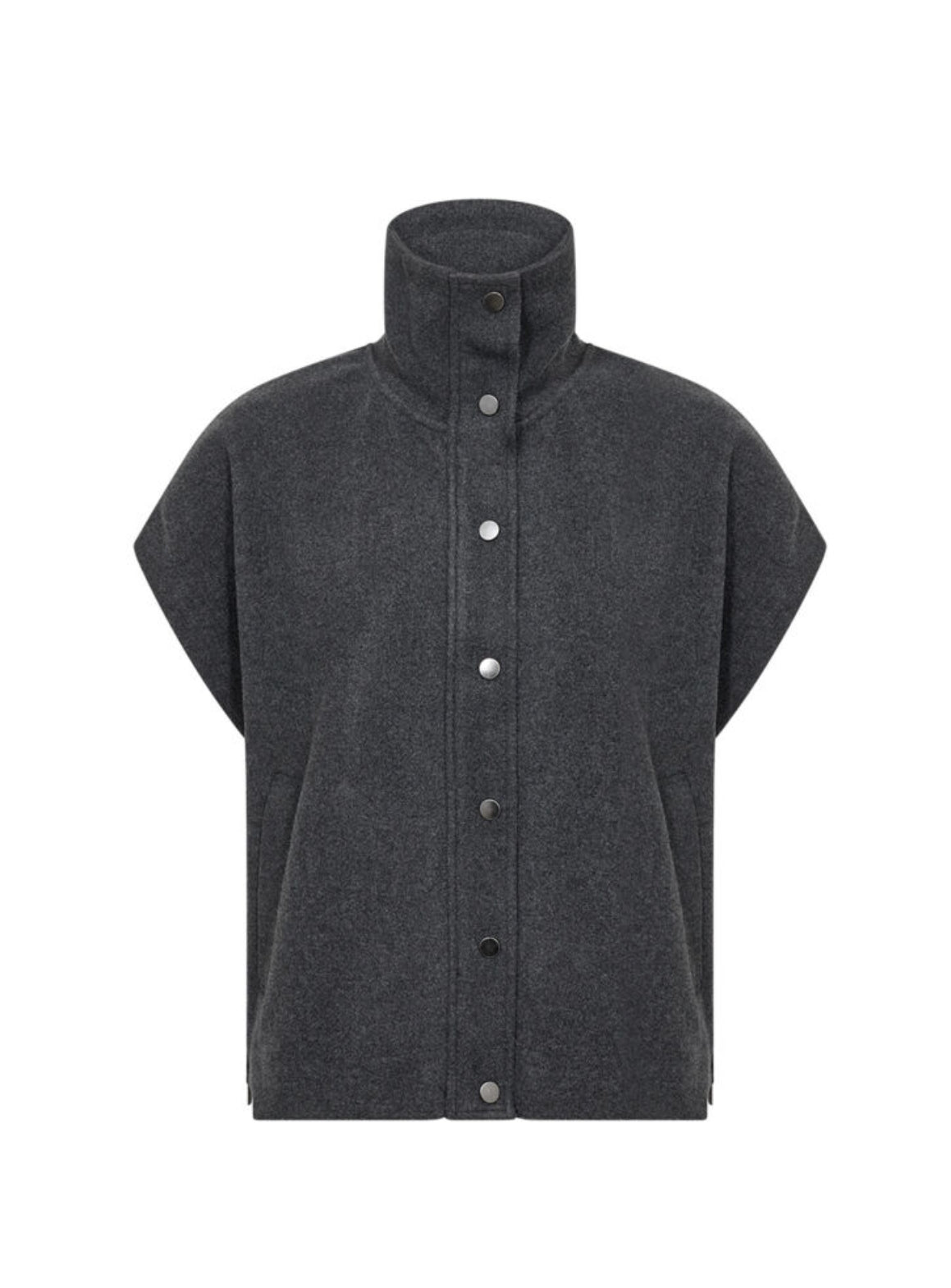 27279 Zip Gilet Grey