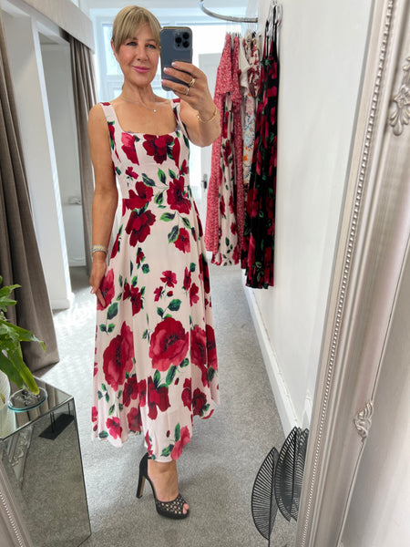 Bella Cream Poppy Dress