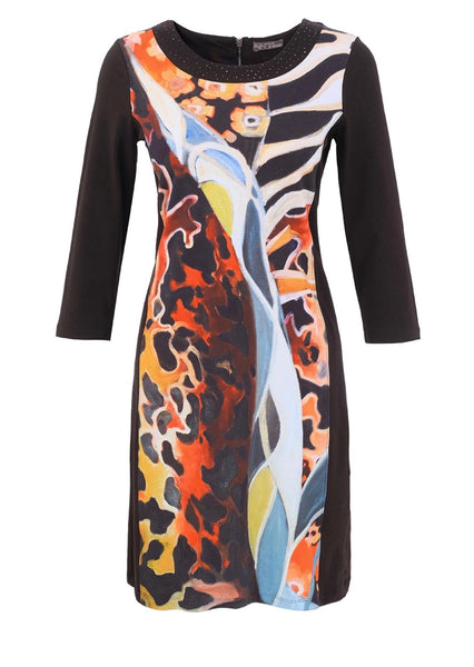 76719 Dress Jersey Bright Zip