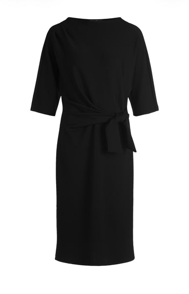 1925  Black Dress with Ruched Detail