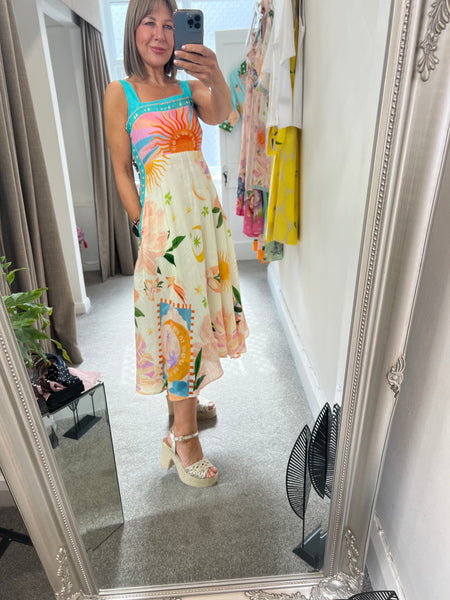 Nora Midi Sundress Azure