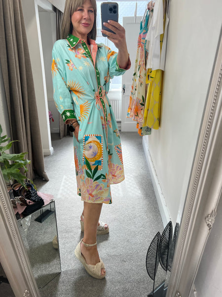 Lena Midi Dress Azure