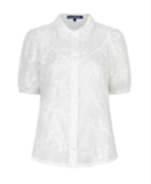 4826 Blouse floral Appliqué