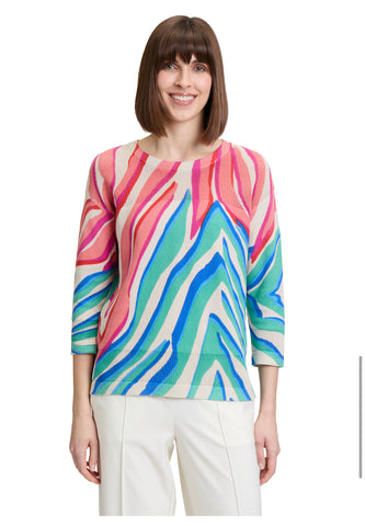 5166 Multi patterned Sweater