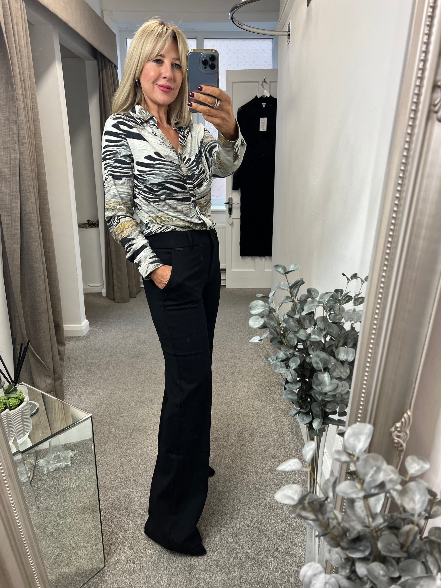 4595 Colette Punta Black Or Navy Trouser