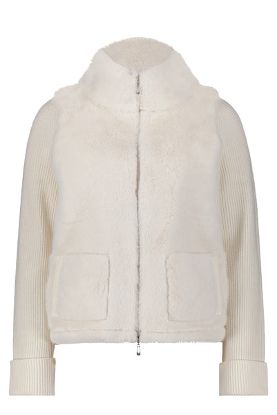 5522 Knit and Faux Fur Jacket