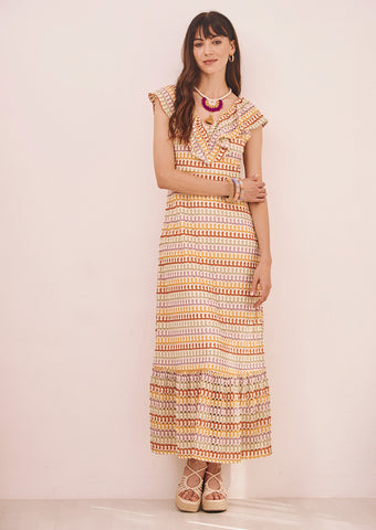 Volantis Crochet Knit Dress
