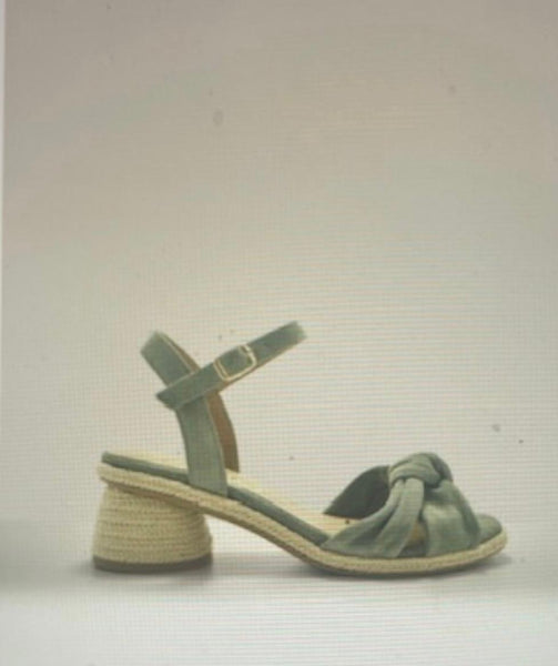 Felicia Sage Small Block Heel Sandal