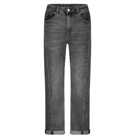 4589 Caitlin Black Barrel Leg inspired Jean