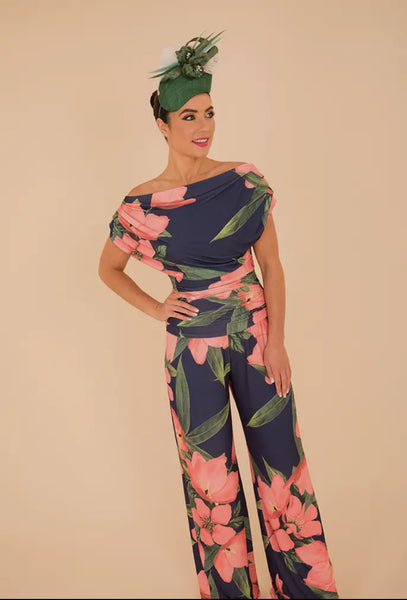 Carbon Floral Jumpsuit