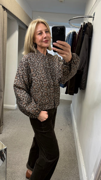 5149 Bomber Leopard Jacquard Jacket
