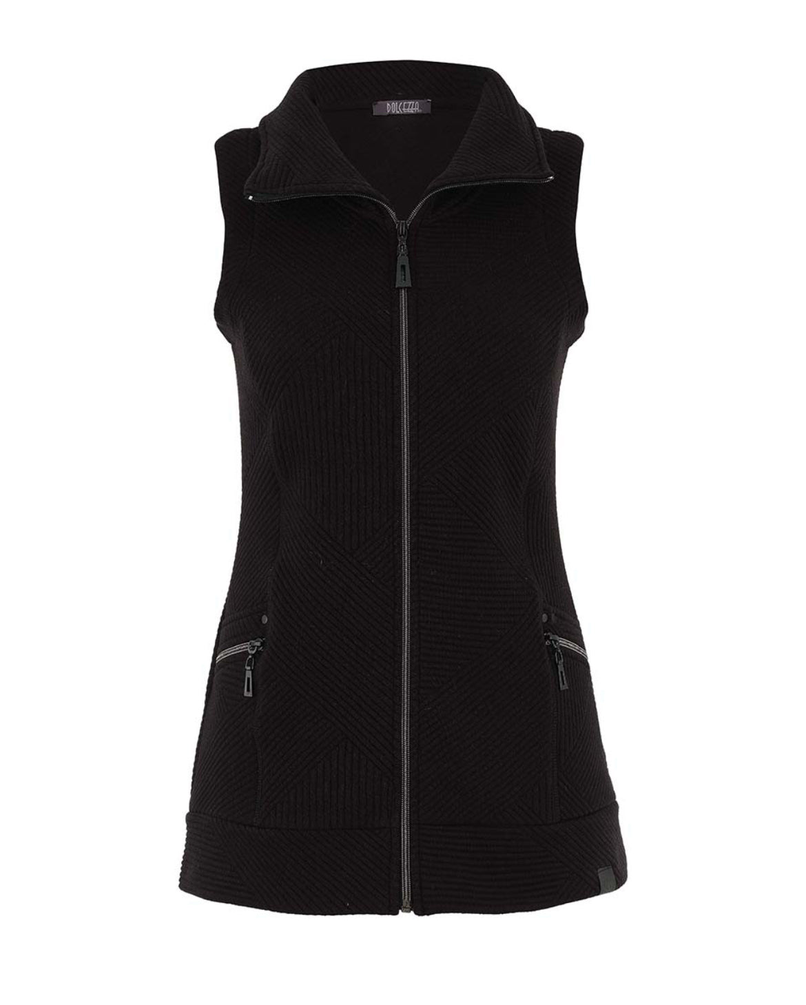 75193 Black Knit Gilet
