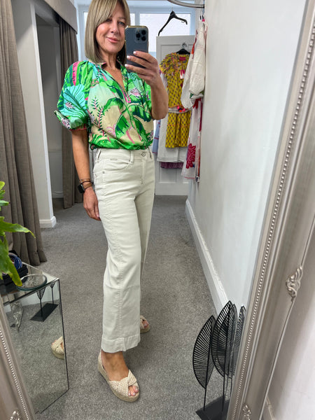 416 Jungle Print Blouse