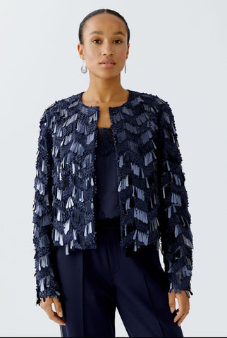 94351 Navy Mirrored  Jacket