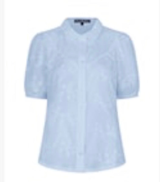 4826 Blouse floral Appliqué