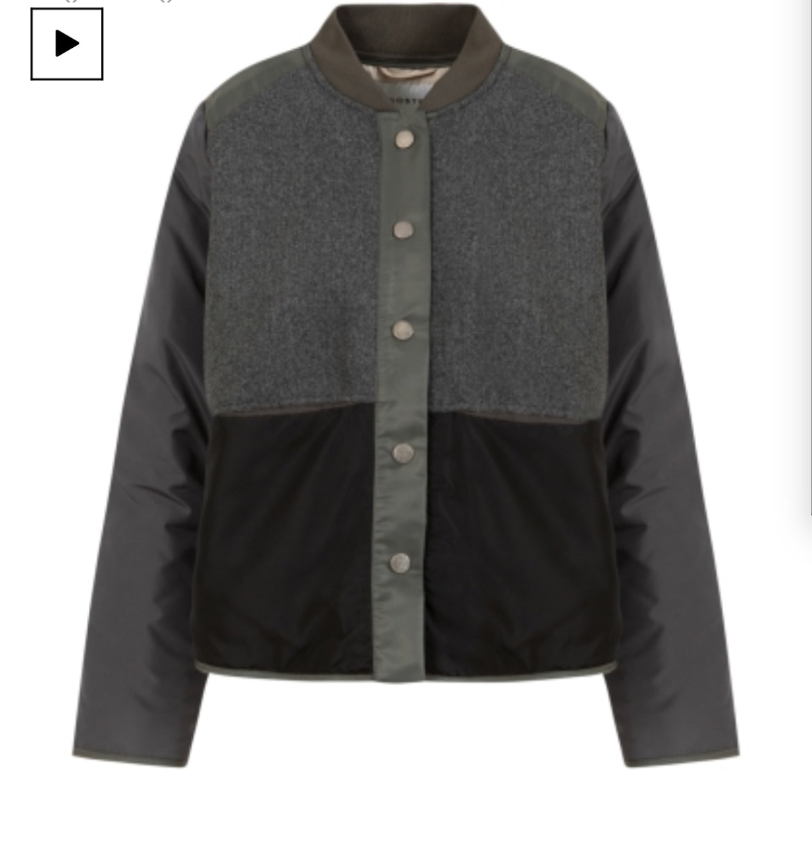 254 6410 Grey Varsity Jacket