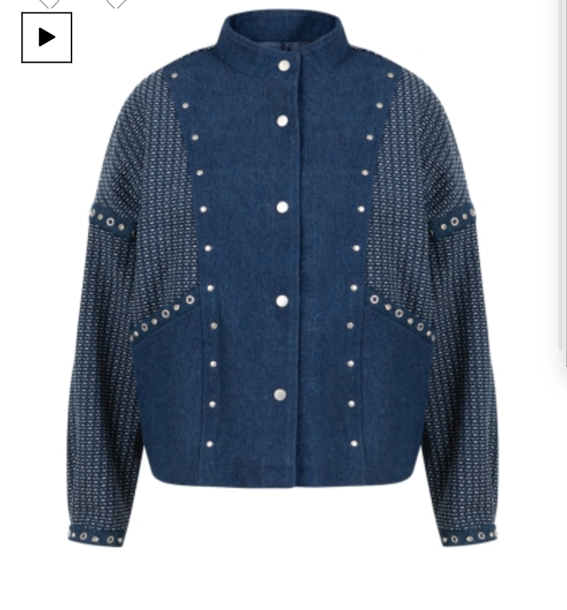 254 6407 Decorated Denim Jacket