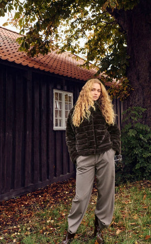 Leonie Brown Fun Fur Jacket