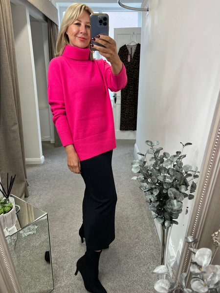 254 2418 High Neck Sweater